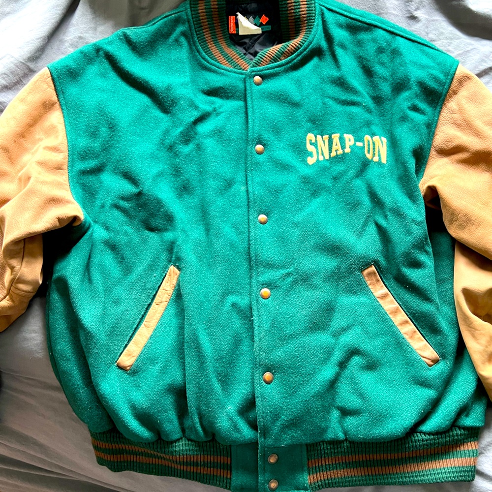 Vintage Snap-on Men’s Varsity Leather Jacket